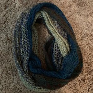 Neutral colored infinity scarf